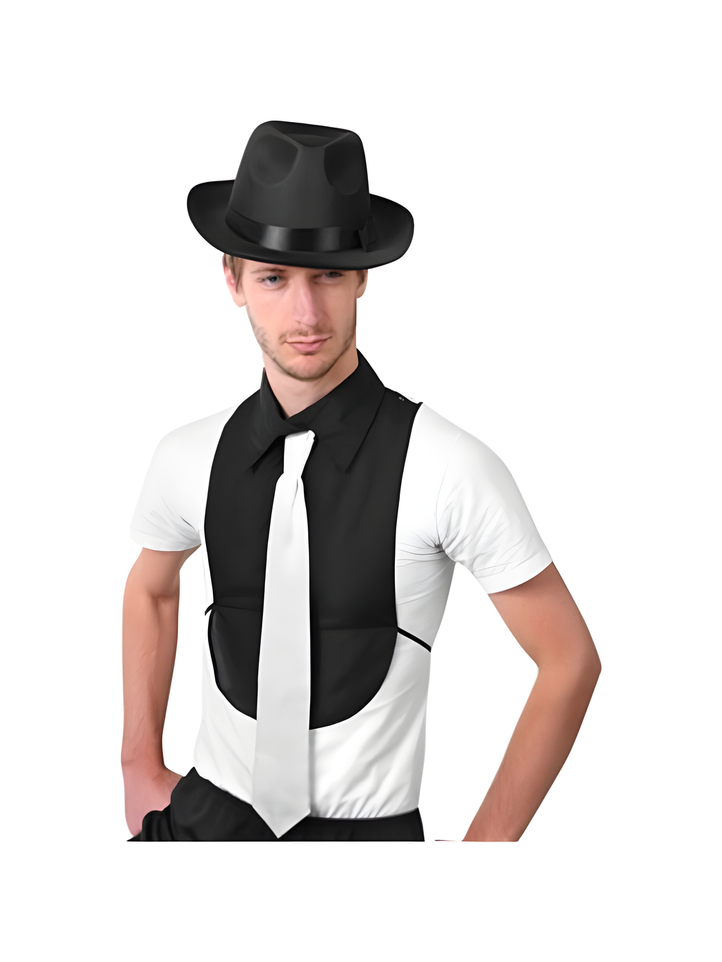 Adult Gangster Shirt Front With Tie by Masquerade