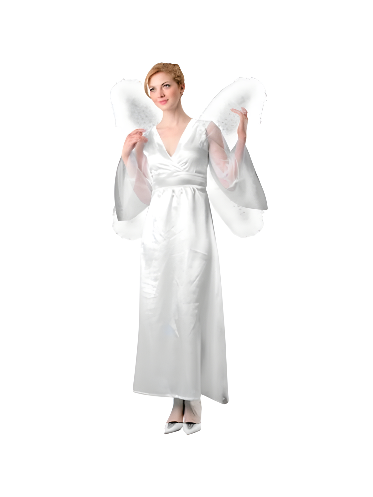 Adult White Marabou Butterfly Wings by Masquerade
