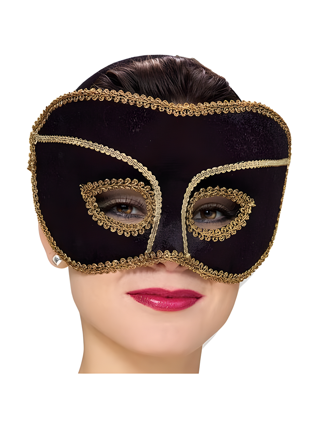 Black Scarlet Venetian Eyemask by Masquerade