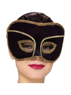 Black Scarlet Venetian Eyemask by Masquerade