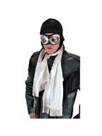 Black Aviator Hat by Masquerade
