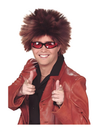 Adult Brown Rock Star Wig by Masquerade