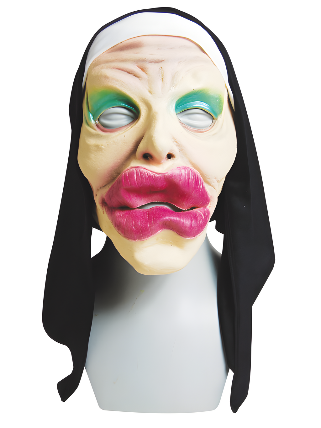 Funny Nun Halloween Costume Mask by Masquerade