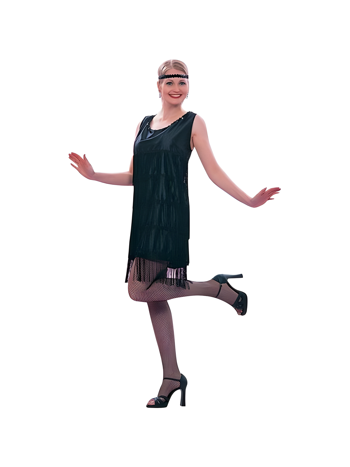 Adult Roaring 20s Black Flapper Dress Costume by Masquerade