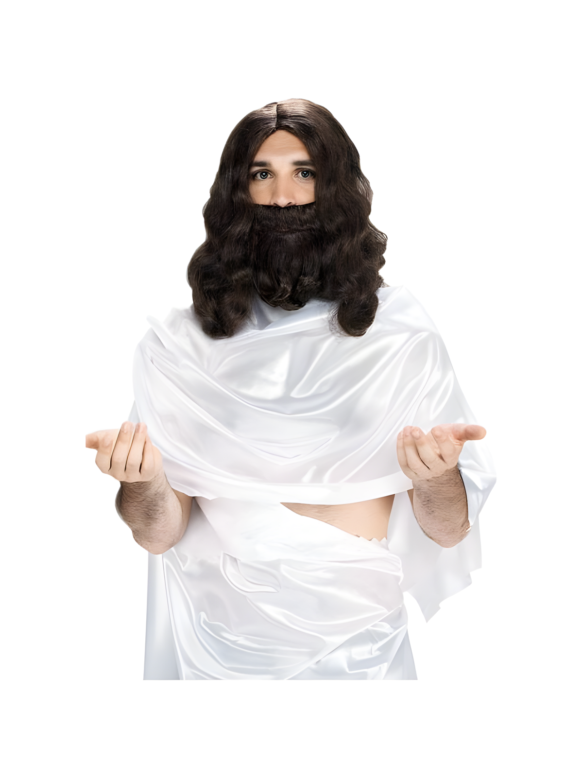 Jesus Christ Wig And Beard Set by Masquerade