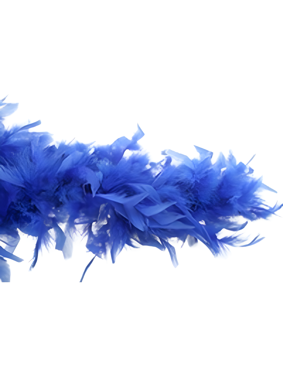 Blue Turkey Feather Boa by Masquerade