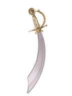 Gold Pirate Sword Prop by Masquerade