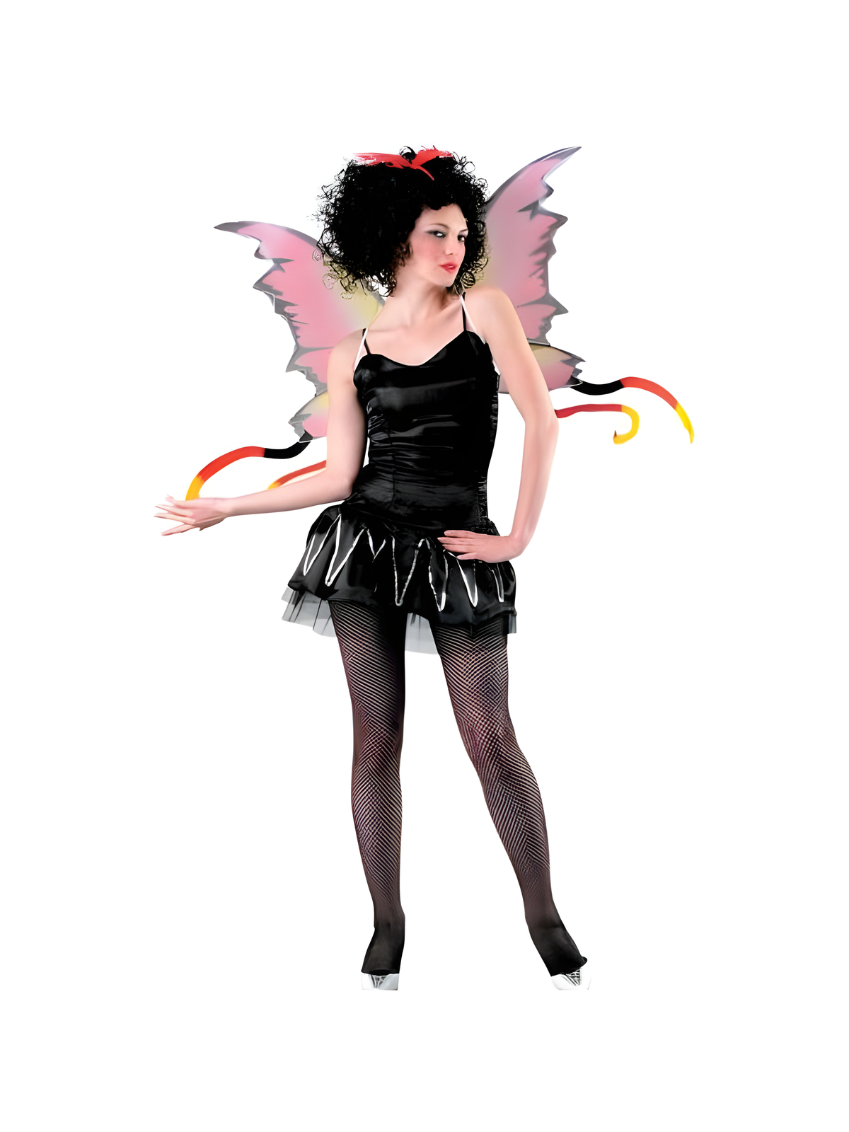 Adult Red & Yellow Costume Wings by Masquerade