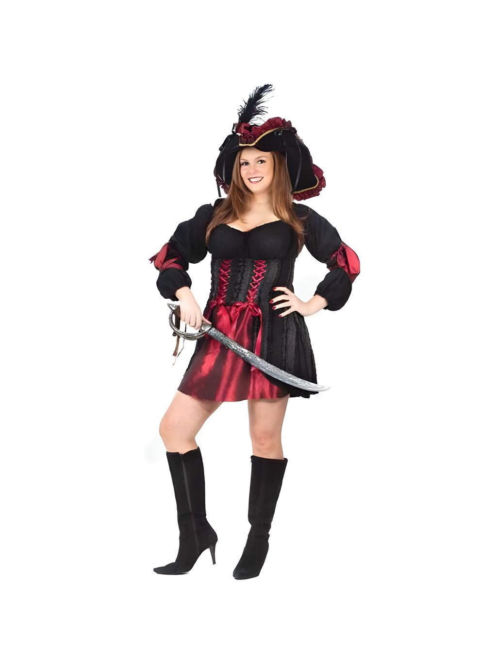 Adult Plus Size Stitch Pirate Costume by Masquerade
