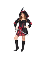 Adult Plus Size Stitch Pirate Costume by Masquerade