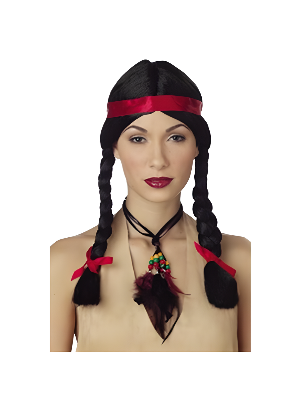 Women's Indian Wig W/ Band by Masquerade