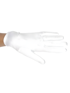 Child's White Spandex Costume Gloves by Masquerade