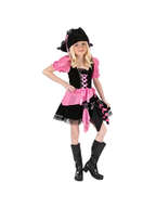 Childs Pink Punk Pirate Costume by Masquerade