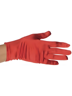 Adult Red Polyester Costume Gloves by Masquerade