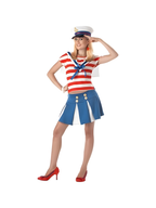 Women's Sailor Girl Halloween Costume (Junior Sizes) by Masquerade