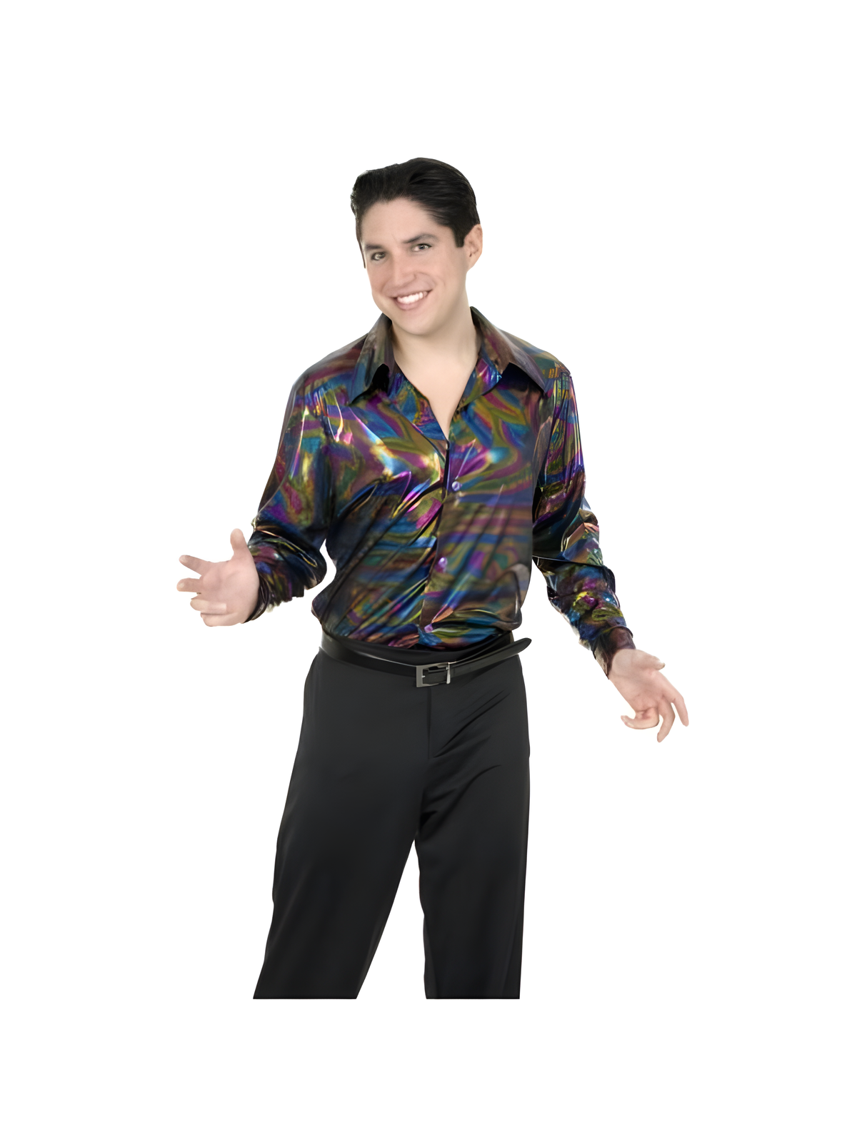 Adult 70's Disco Glitter Shirt by Masquerade
