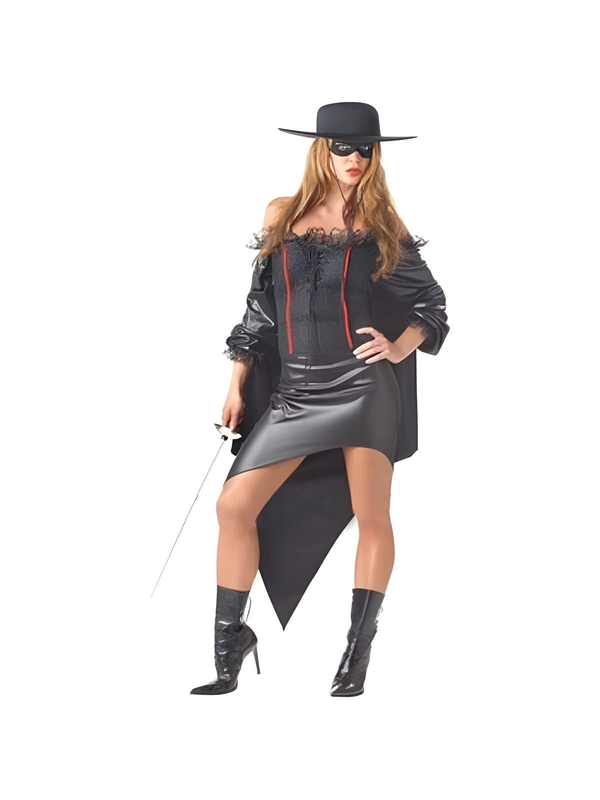 Plus Size Zorro Girl Adult Costume, Halloween by Masquerade