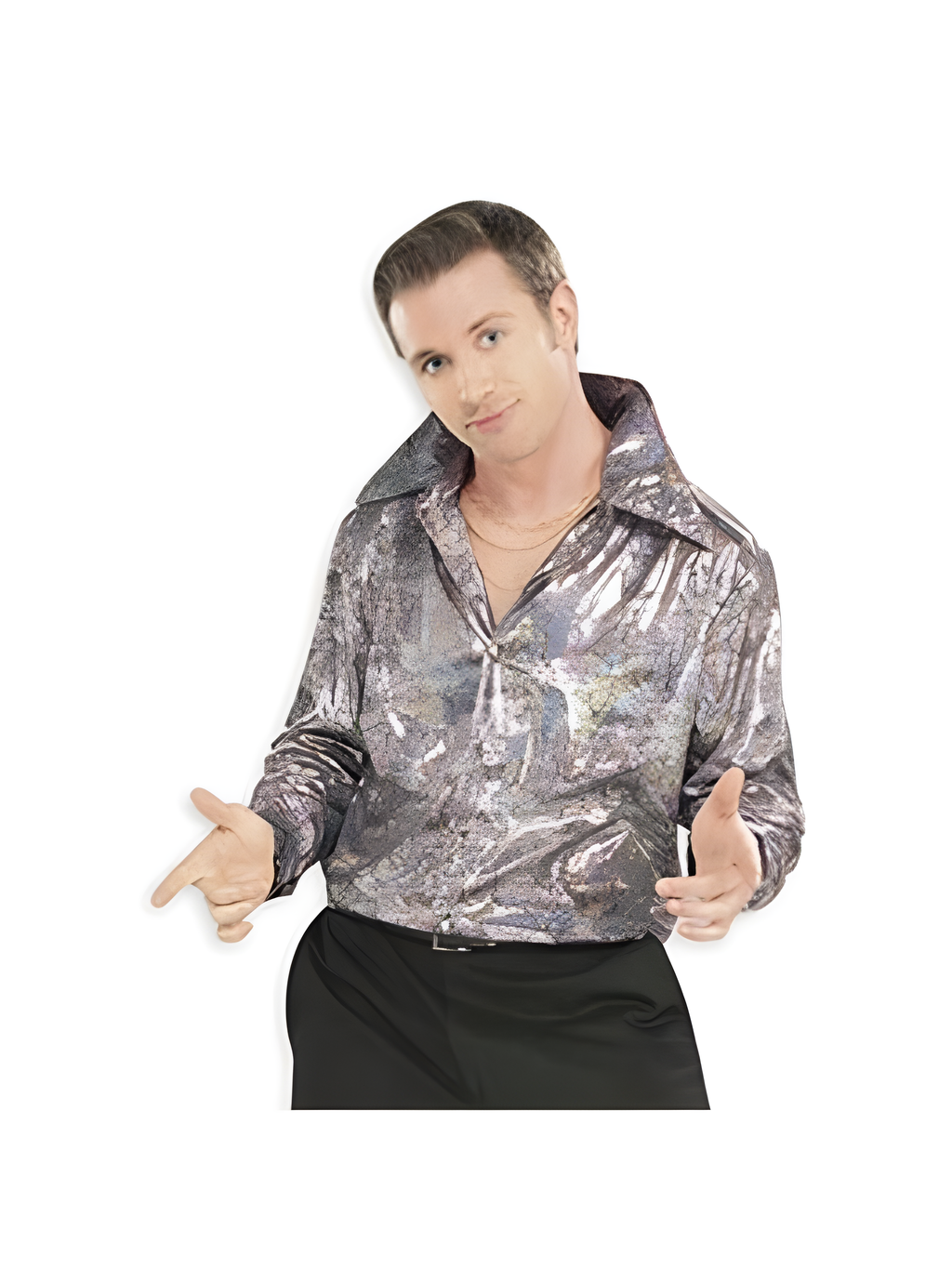 Adult Purple Disco Shirt by Masquerade