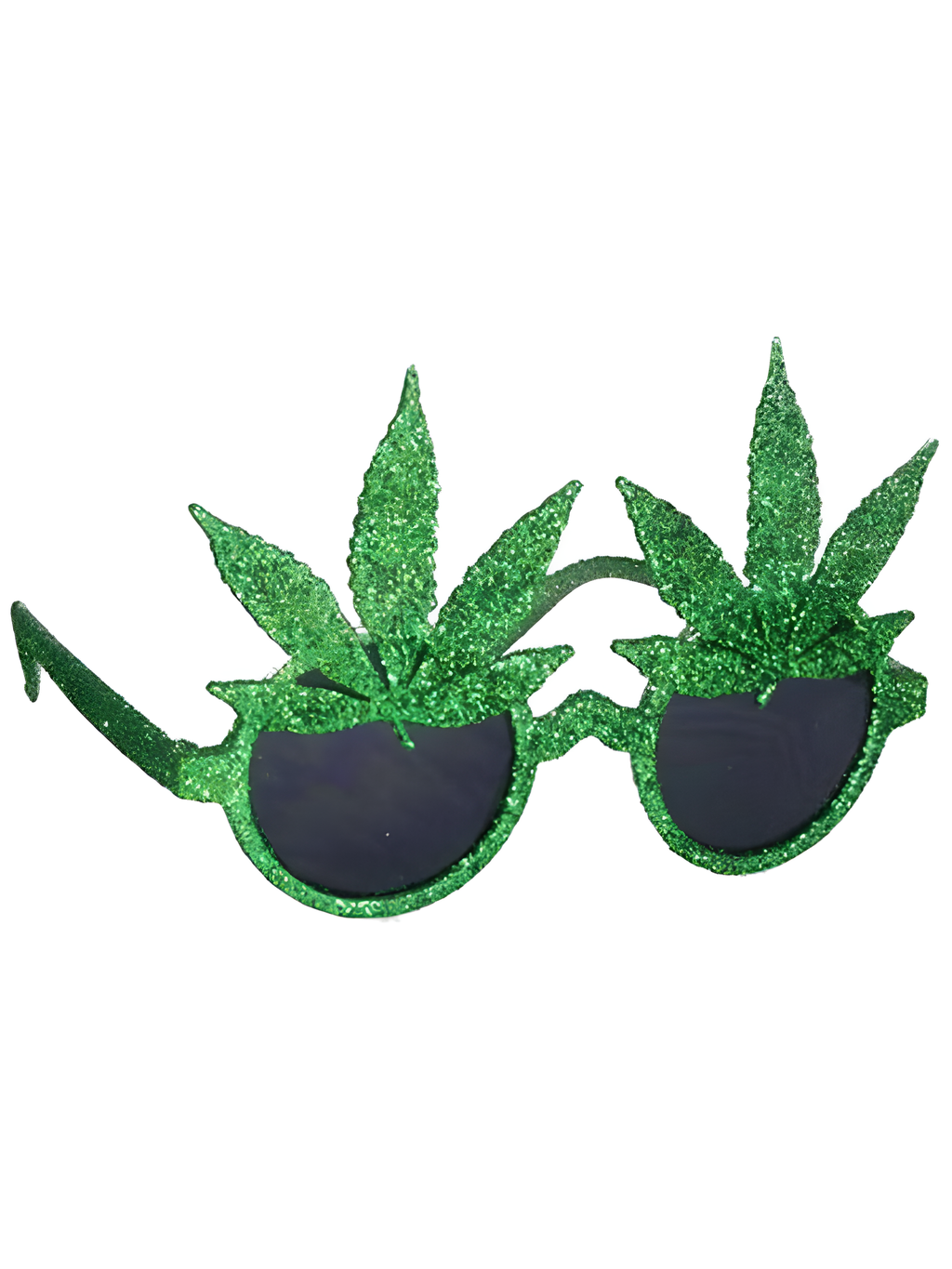 Glitter Pot Leaf Glasses by Masquerade