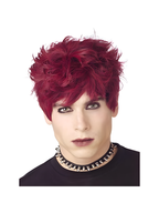 Black & Red Mod Monster Wig by Masquerade