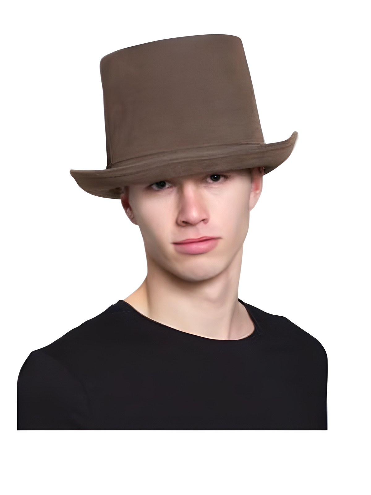 Brown "Leatherlike" Steampunk Top Hat by Masquerade