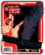 Forum Novelties Black Sequin Flapper Headband by Masquerade