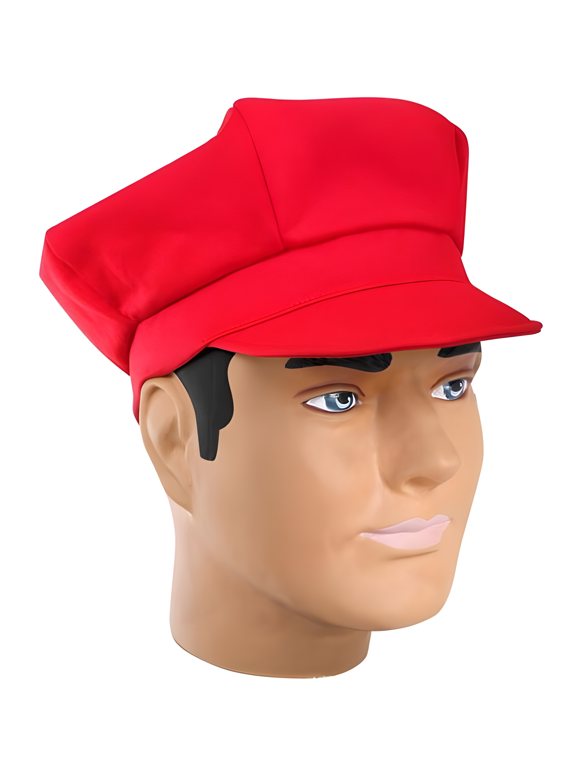 Red Retro Plumber-Inspired Hat, Halloween by Masquerade