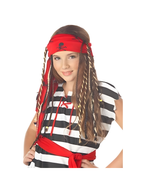 Childs Buccaneer Pirate Wig With Braids by Masquerade