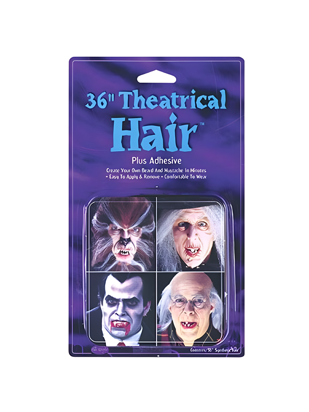 Adult Gray Theatrical Fake Hair by Masquerade