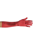 Adult Red Elbow Length Opera Gloves by Masquerade