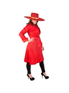 Adult Red Carmen San Diego Costume by Masquerade
