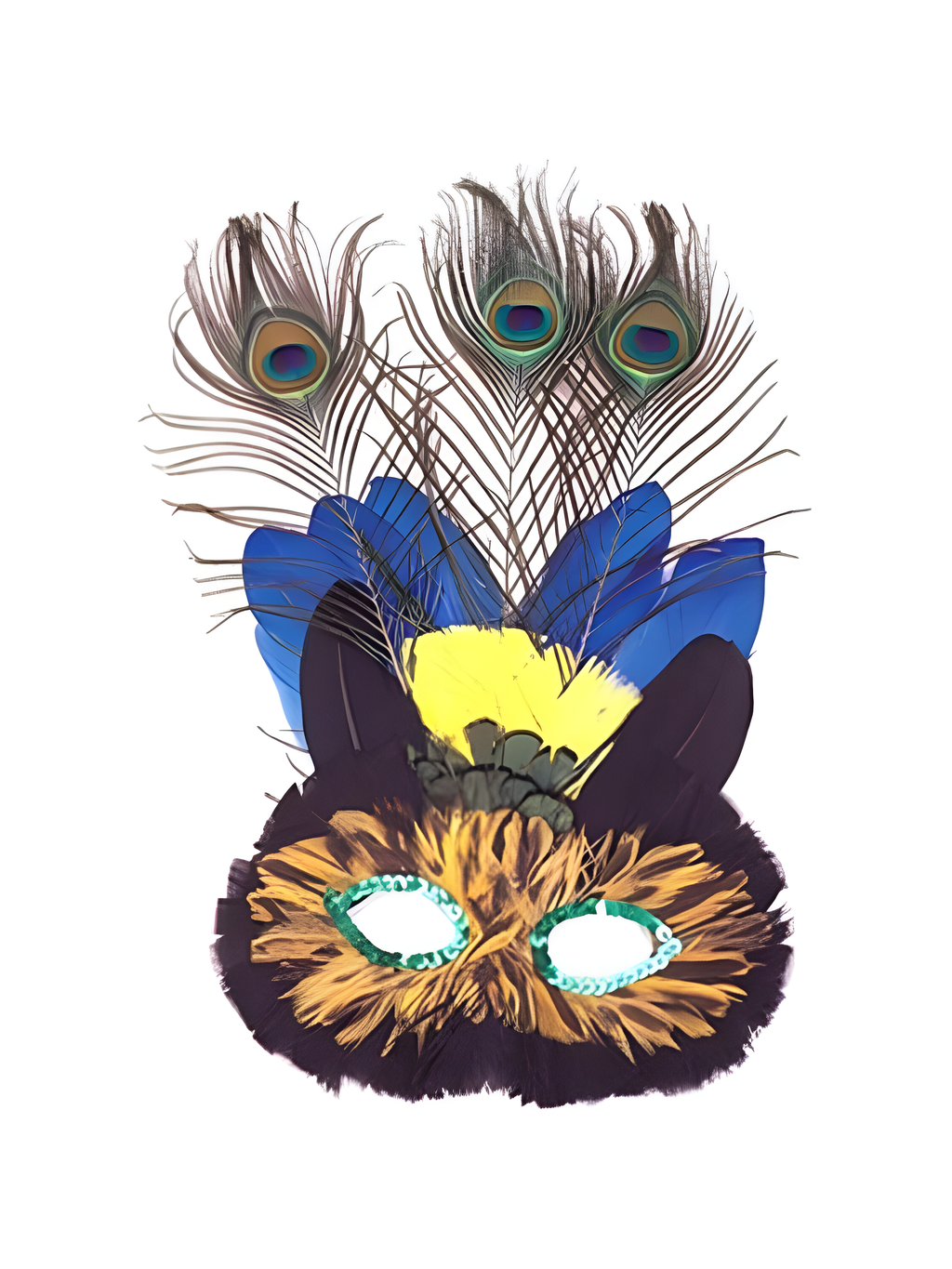 Adult Colorful Cat Eye Mask by Masquerade