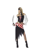 Women's Ruby the Pirate Halloween Costume (Junior Sizes) by Masquerade