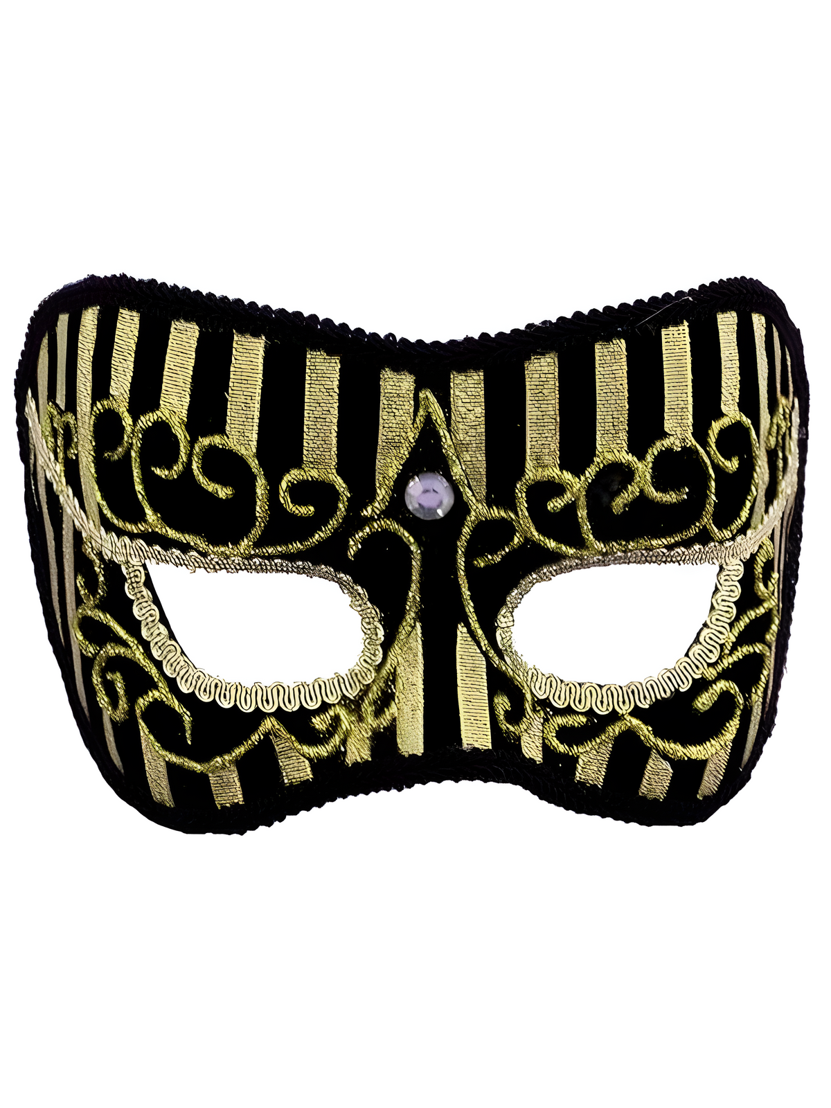 Forum Mardi Gras Costume Masquerade Oriental Half Mask by Masquerade