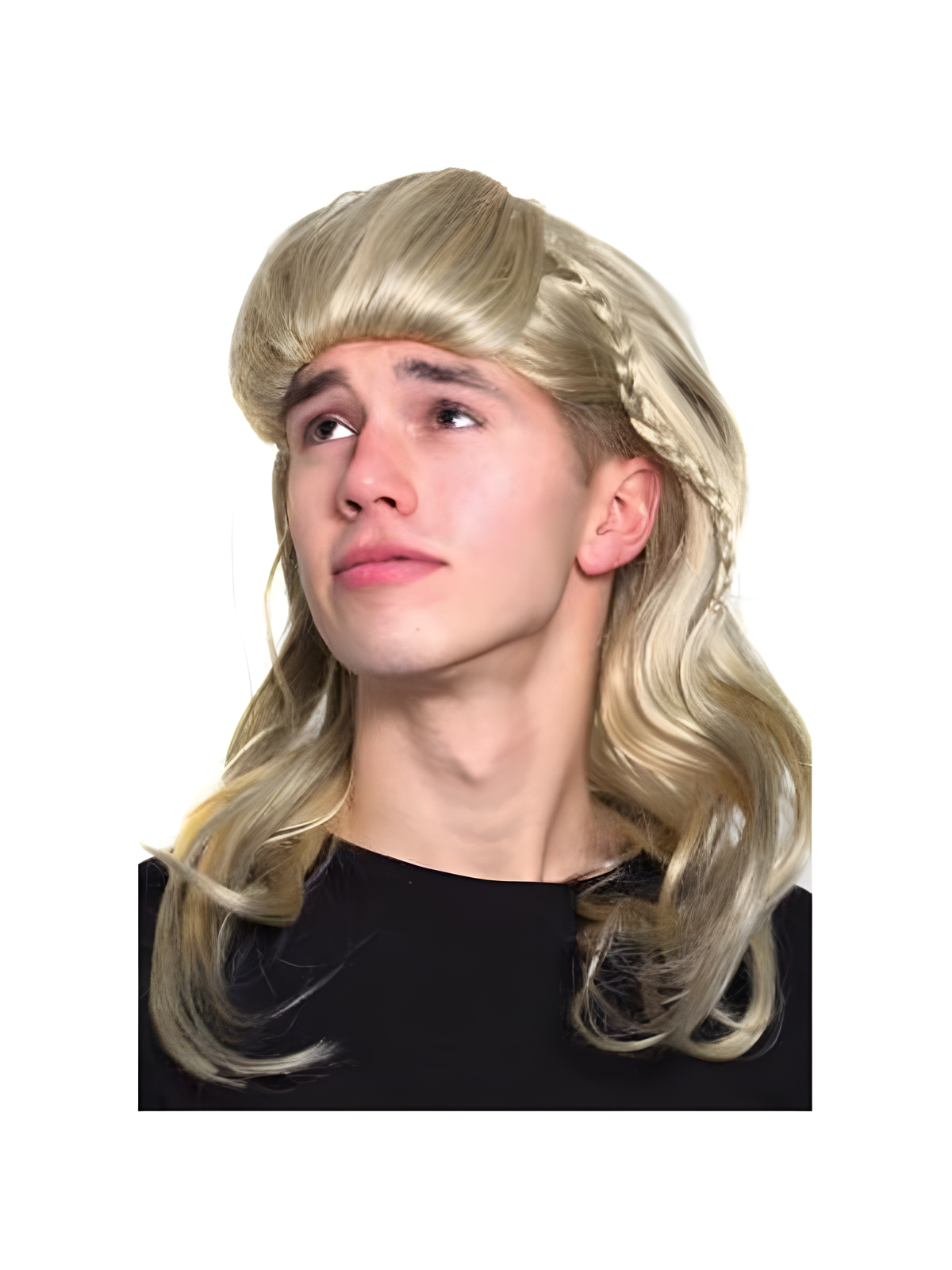 21" Elf Wig With Braid by Masquerade