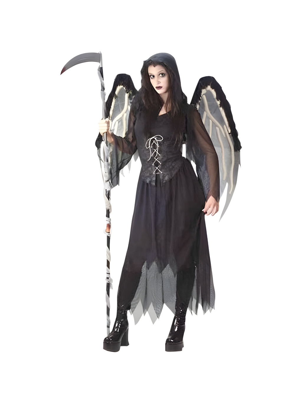 Women's Gothic Dark Angel Halloween Costume (Junior Sizes) by Masquerade