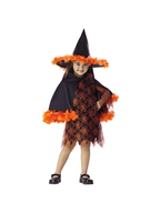 Toddler Orange Witch Costume by Masquerade
