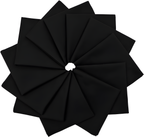 Solid Black Cotton Bandannas for Men and Women by Masquerade