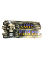 Mummy Skull Halloween Sign by Masquerade