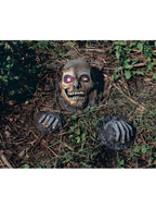 Partially Buried Skeleton Graveyard Prop by Masquerade