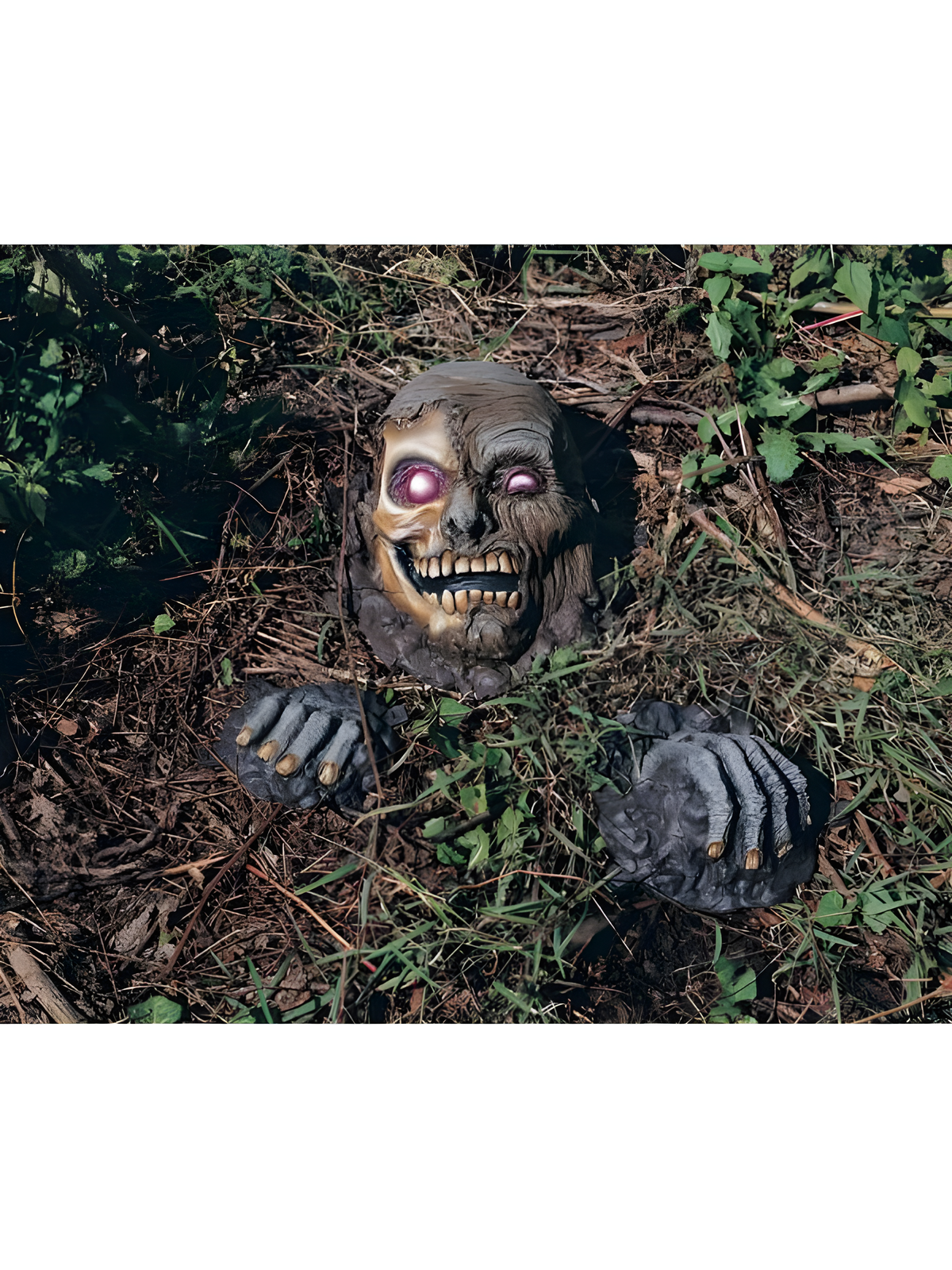 Partially Buried Skeleton Graveyard Prop by Masquerade