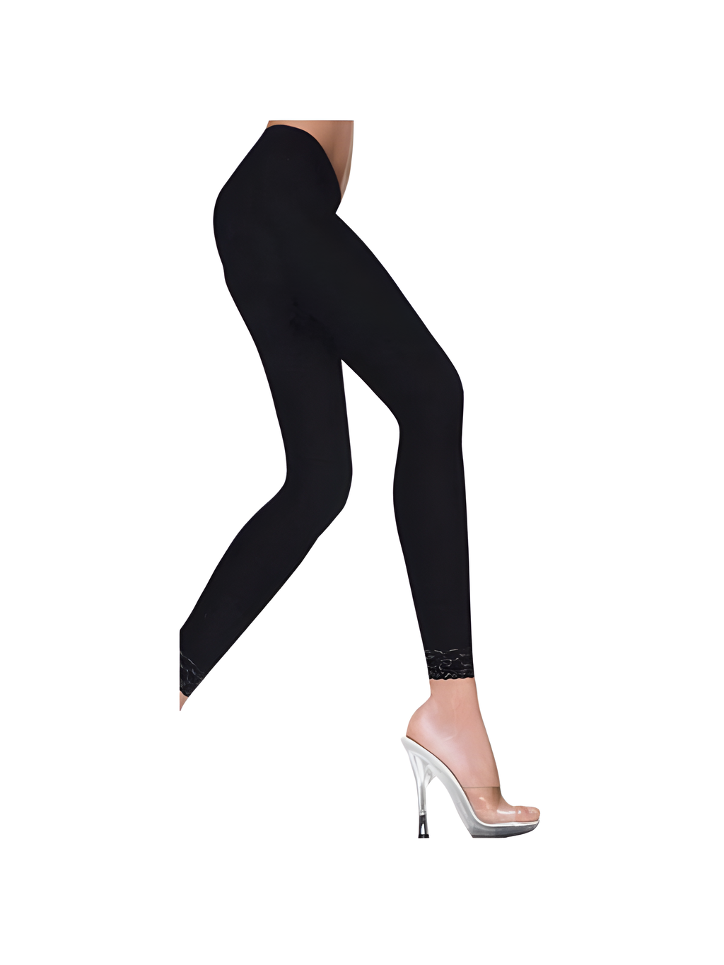 Opaque Black Leggings by Masquerade
