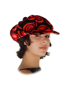 Red & Black Philly Mod Hat by Masquerade