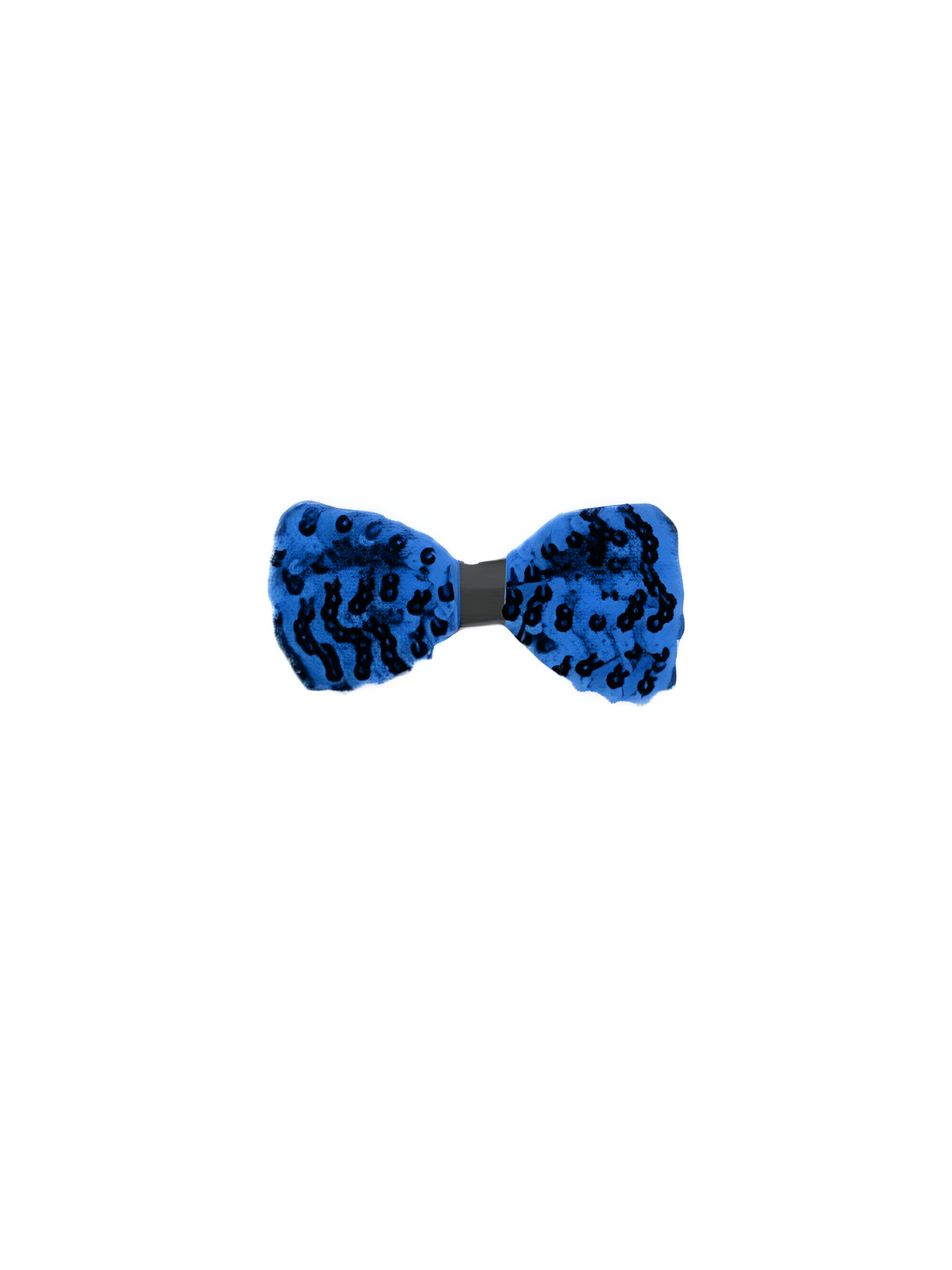 Blue Sequin Costume Bow-Tie by Masquerade