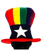 Rainbow Uncle Sam Hat by Masquerade