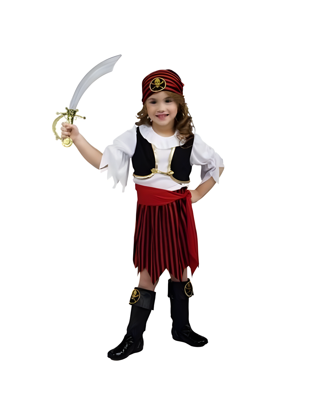 Toddler Pirate Girl Costume by Masquerade