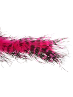 Fuchsia/Black Ostrich Feather Boa by Masquerade