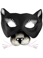 Black Cat Animal Mask by Masquerade