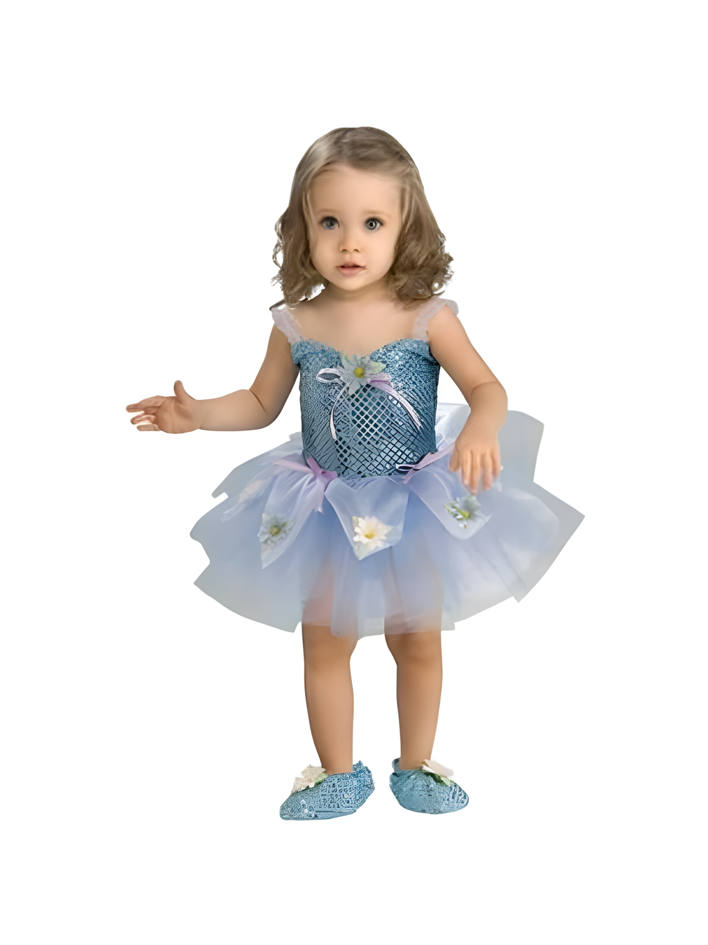 Toddler Blue Daisy Ballerina Girl Costume by Masquerade