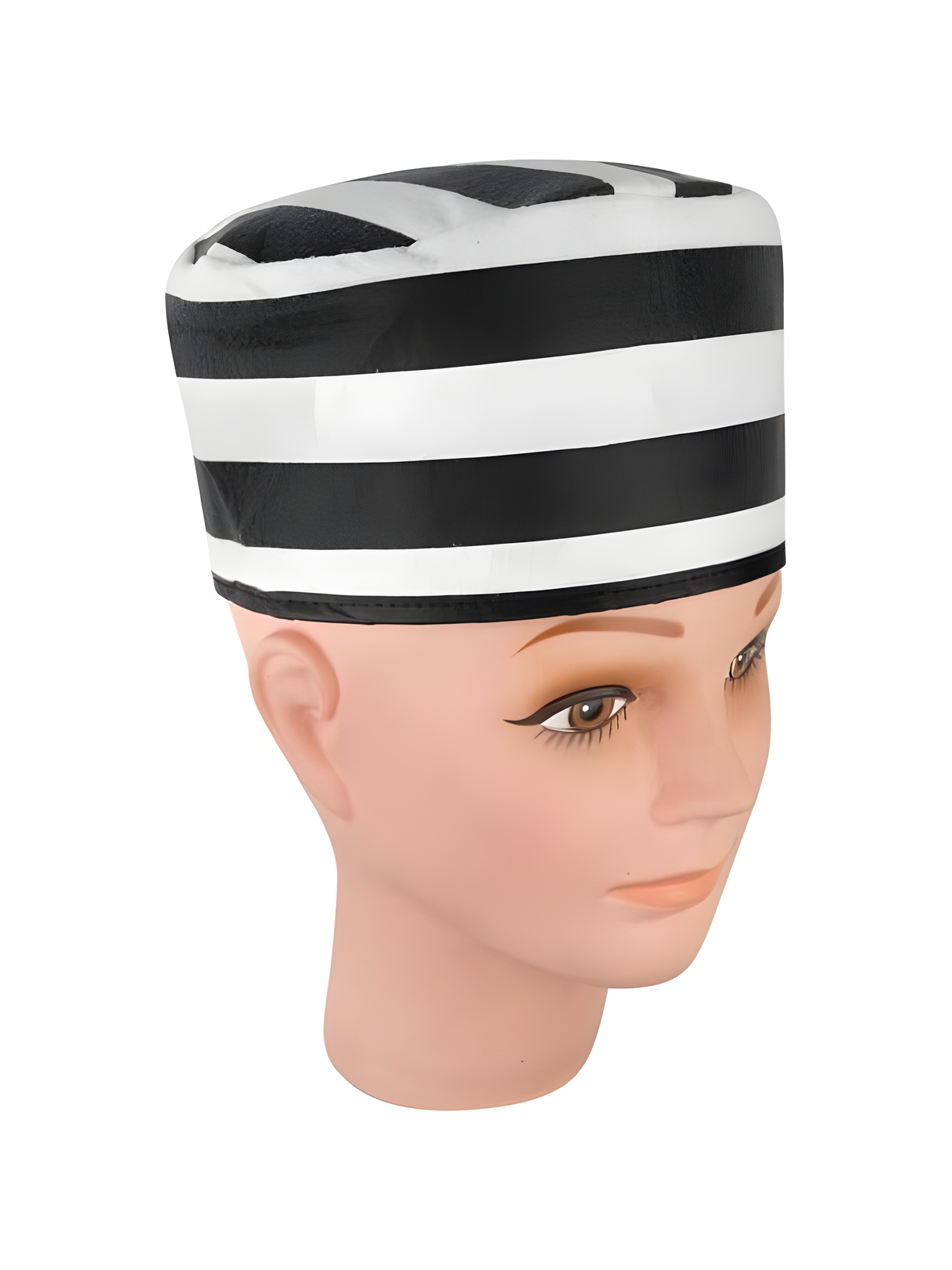 Adult Black & White Prisoner Hat by Masquerade